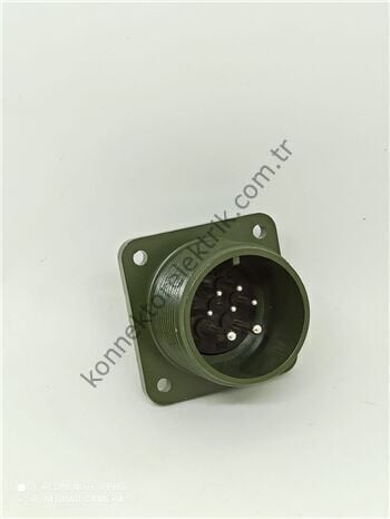 KUKDONG MS3102E 18-9P 7 Pin (5+2) Metal Kasa Panel Tipi Erkek Askeri Konnektör