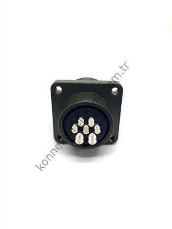 KUKDONG MS3102E 18-9P 7 Pin (5+2) Metal Kasa Panel Tipi Erkek Askeri Konnektör