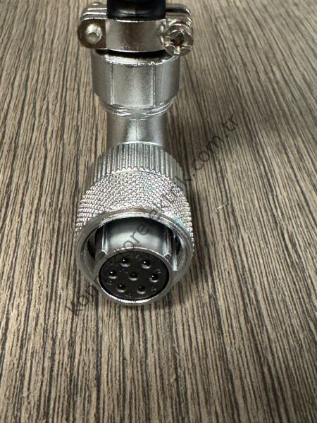 WEIPU WF16K7TV1 7 Pin IP67 Metal Kasa 90° Açılı Kablo Tipi Dişi Su Geçirmez Konnektör