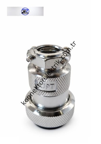 HZ CONNECTORS GX25 25M-5A 5 Pin Metal Kasa Kablo Tipi Dişi Mike (Mayk) Konnektör