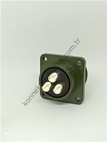 KUKDONG MS3102E 20-19S 3 Pin Metal Kasa Panel Tipi Dişi Askeri Konnektör