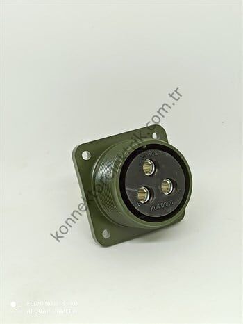 HZ CONNECTORS MS3102E 20-19S 3 Pin Metal Kasa Panel Tipi Dişi Askeri Konnektör