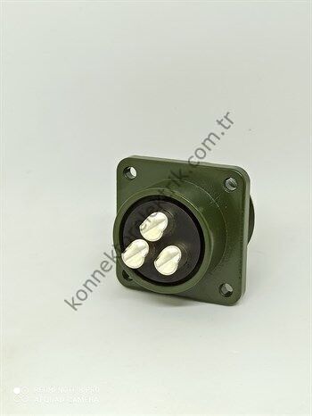 HZ CONNECTORS MS3102E 20-19S 3 Pin Metal Kasa Panel Tipi Dişi Askeri Konnektör