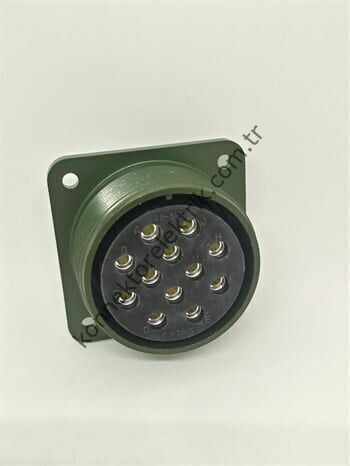 KUKDONG MS3102E 28-51S 12 Pin Metal Kasa Panel Tipi Dişi Askeri Konnektör