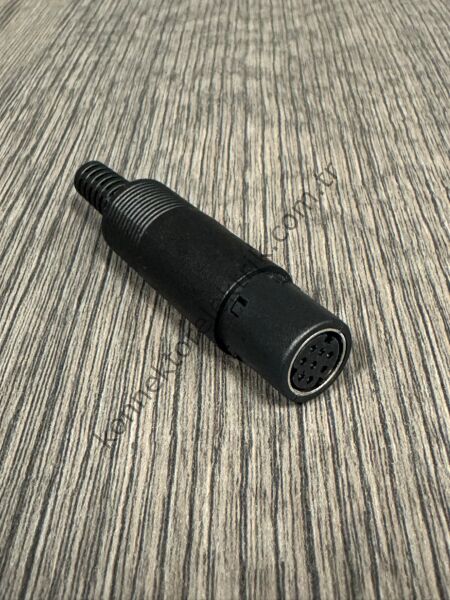 HZ CONNECTORS Mini-DIN 8 Pin Plastik Kasa Kablo Tipi Dişi Konnektör