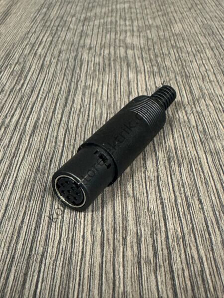 HZ CONNECTORS Mini-DIN 8 Pin Plastik Kasa Kablo Tipi Dişi Konnektör