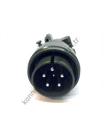 KUKDONG MS3106F 20-17P 6 Pin (5+1) Metal Kasa Kablo Tipi Erkek Askeri Konnektör