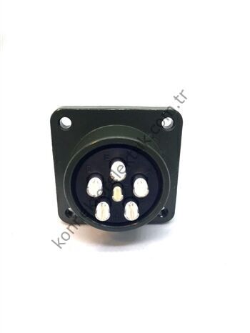 KUKDONG MS3102E 20-17S 6 Pin (5+1) Metal Kasa Panel Tipi Dişi Askeri Konnektör