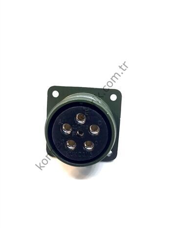 KUKDONG MS3102E 20-17S 6 Pin (5+1) Metal Kasa Panel Tipi Dişi Askeri Konnektör