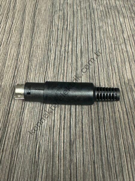 HZ CONNECTORS Mini-DIN 6 Pin Plastik Kasa Kablo Tipi Erkek Konnektör