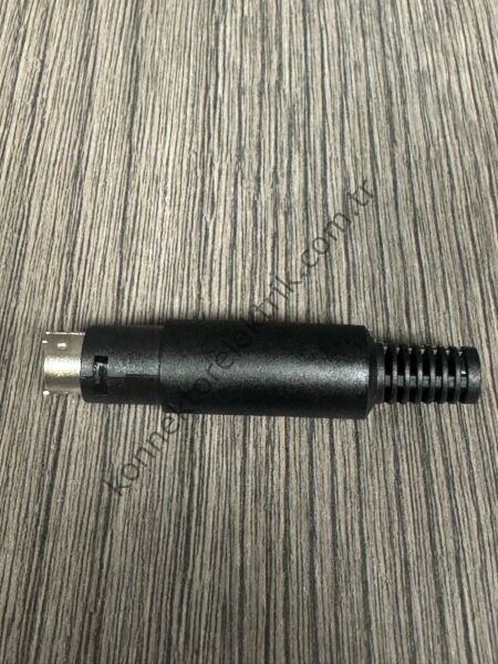 HZ CONNECTORS Mini-DIN 4 Pin Plastik Kasa Kablo Tipi Erkek Konnektör