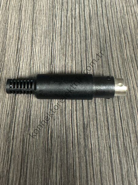 HZ CONNECTORS Mini-DIN 4 Pin Plastik Kasa Kablo Tipi Erkek Konnektör