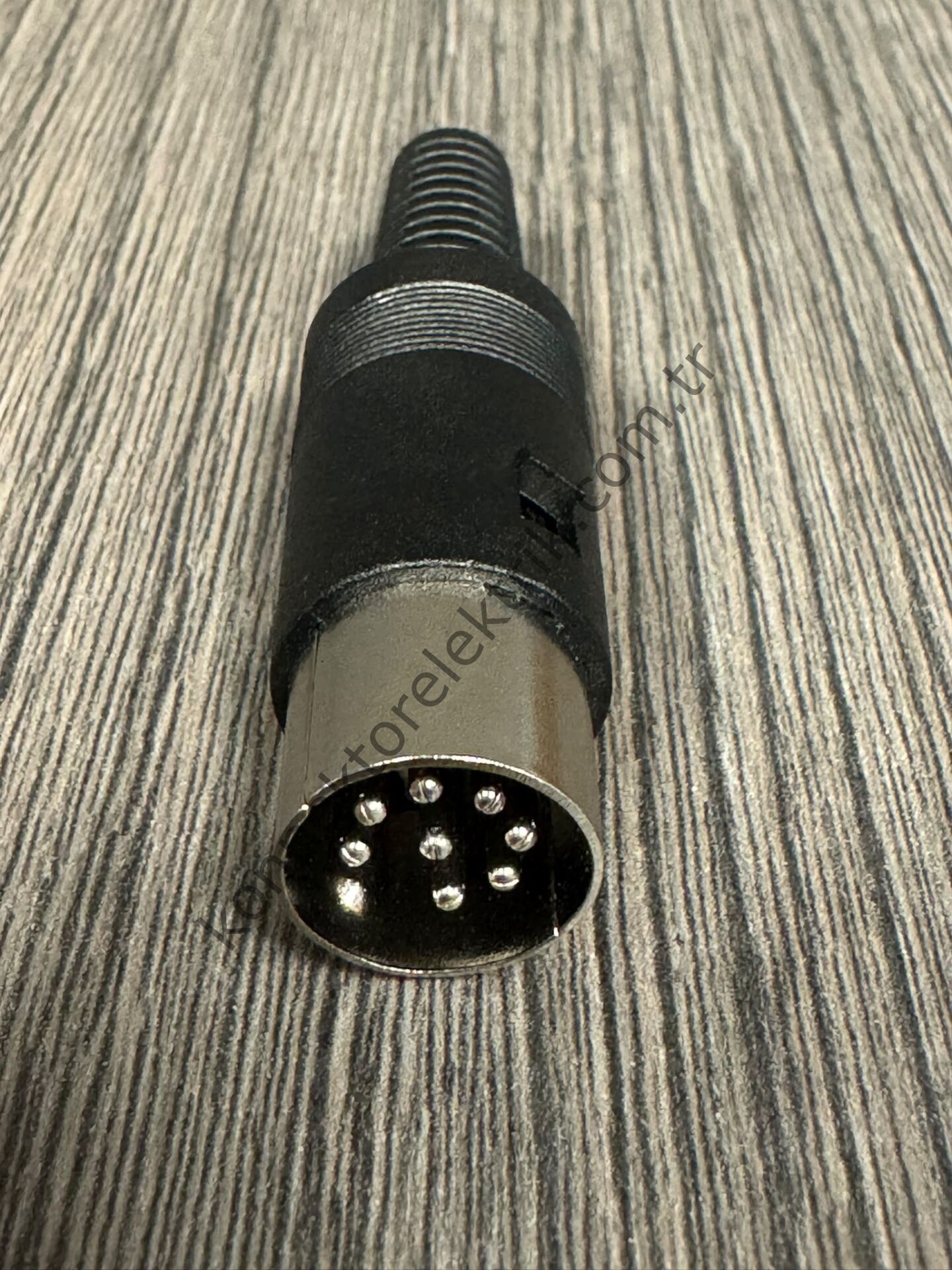 HZ CONNECTORS DIN 8 Pin Plastik Kasa Kablo Tipi Erkek Konnektör