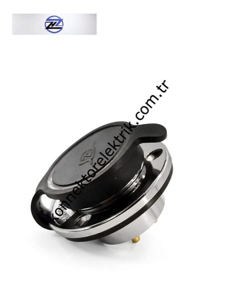 HZ CONNECTORS GX25 25M-10E Yuvarlak Flanş 10 Pin Metal Kasa Panel Tipi Erkek Mike (Mayk) Konnektör