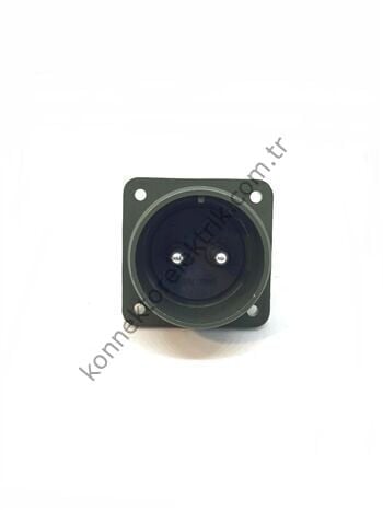 KUKDONG MS3102E 22-1P 2 Pin Metal Kasa Panel Tipi Erkek Askeri Konnektör