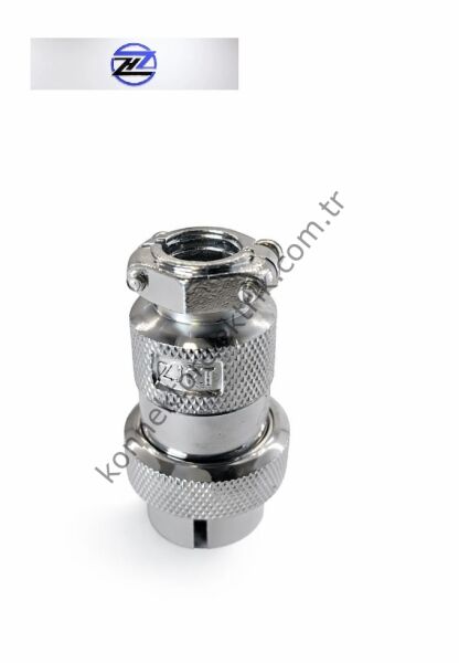 HZ CONNECTORS GX25 25MF-2A 2 Pin Metal Kasa Kablo Tipi Erkek Mike (Mayk) Konnektör