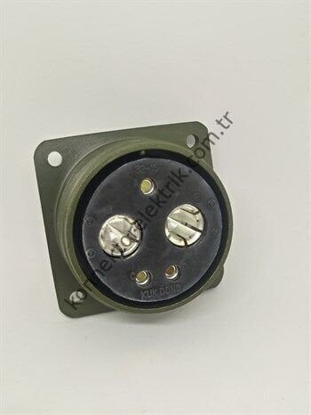 KUKDONG MS3102E 32-1S 5 Pin (3+2) Metal Kasa Metal Kasa Panel Tipi Dişi Askeri Konnektör