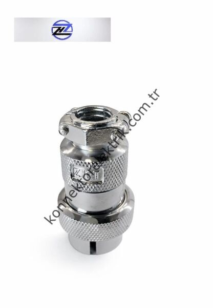 HZ CONNECTORS GX25 25MF-3A 3 Pin Metal Kasa Kablo Tipi Erkek Mike (Mayk) Konnektör