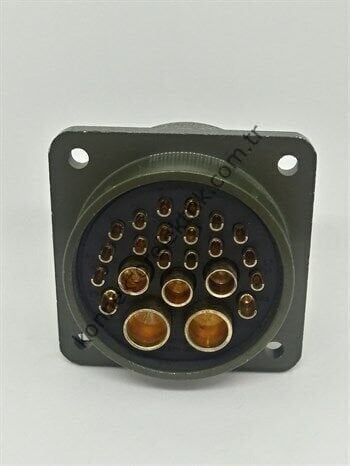 KUKDONG MS3102E 32-6P 23 Pin (16+3+2+2) Metal Kasa Panel Tipi Erkek Askeri Konnektör