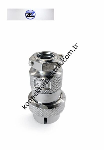 HZ CONNECTORS GX25 25MF-5A 5 Pin Metal Kasa Kablo Tipi Erkek Mike (Mayk) Konnektör