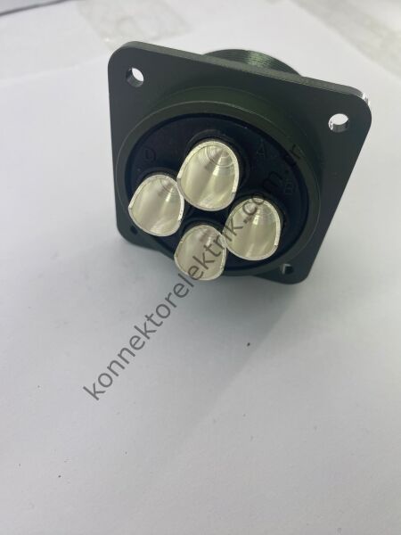 KUKDONG MS3102E 36-5S 4 Pin Metal Kasa Panel Tipi Dişi Askeri Konnektör