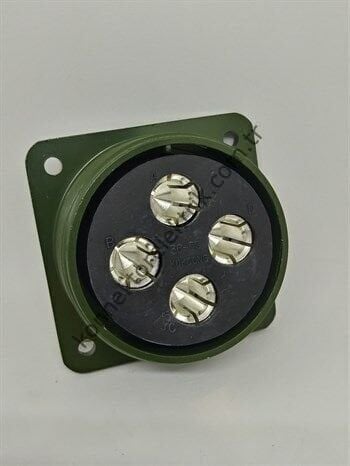 KUKDONG MS3102E 36-5S 4 Pin Metal Kasa Panel Tipi Dişi Askeri Konnektör