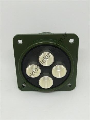 KUKDONG MS3102E 36-5S 4 Pin Metal Kasa Panel Tipi Dişi Askeri Konnektör