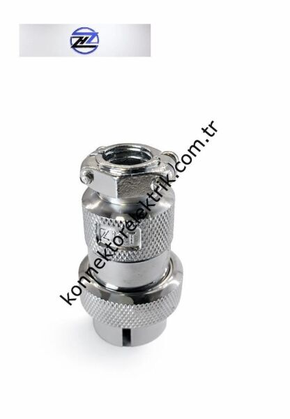 HZ CONNECTORS GX25 25MF-6A 6 Pin Metal Kasa Kablo Tipi Erkek Mike (Mayk) Konnektör