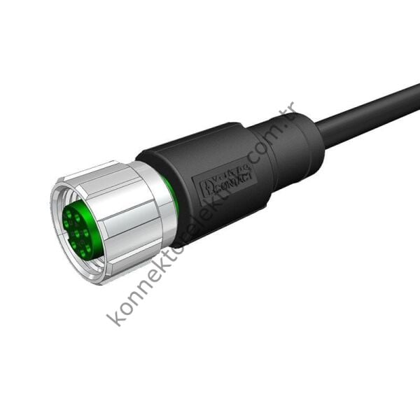 VELLEDQ M12 8 Pin Dişi 10mt Kablolu Konnektör
