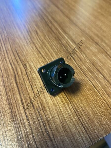 HZ CONNECTORS KDB02E 10SL-4P 2 Pin Metal Kasa Bayonet Panel Tipi Erkek Askeri Konnektör