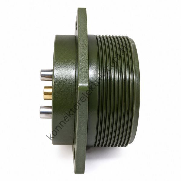 KUKDONG MS3102E 36-4P 3 Pin Metal Kasa Panel Tipi Erkek Askeri Konnektör