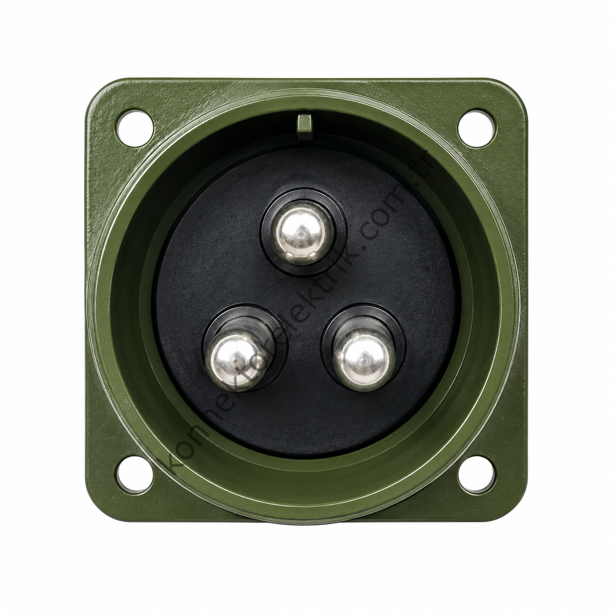 KUKDONG MS3102E 36-4P 3 Pin Metal Kasa Panel Tipi Erkek Askeri Konnektör