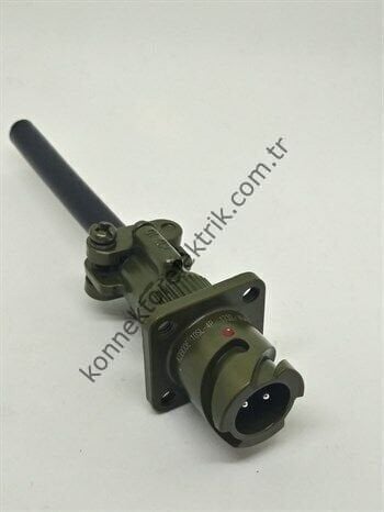 KUKDONG KDB00E 10SL-4P 2 Pin Metal Kasa Bayonet Karşıt Kablo Tipi Erkek Askeri Konnektör