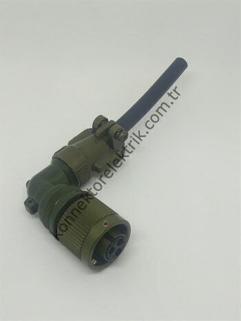 KUKDONG KDB08E 10SL-3S 3 Pin Metal Kasa Bayonet Kablo Tipi Dişi Askeri Konnektör