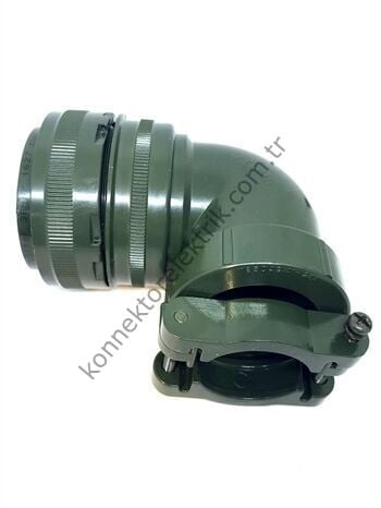 KUKDONG MS3108F 36-5S 4 Pin Metal Kasa 90° Açılı Kablo Tipi Dişi Askeri Konnektör