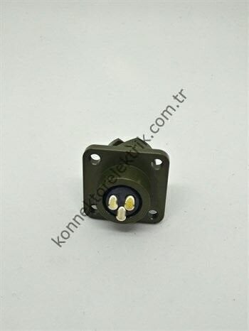 HZ CONNECTORS KDB02E 10SL-3P 3 Pin Bayonet Panel Tipi Erkek Askeri Konnektör