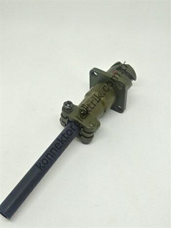 KUKDONG KDB00E 10SL-3S 3 Pin Metal Kasa Bayonet Karşıt Kablo Tipi Askeri Konnektör