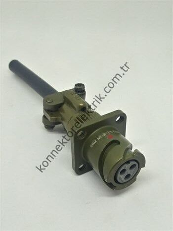 KUKDONG KDB00E 10SL-3S 3 Pin Metal Kasa Bayonet Karşıt Kablo Tipi Dişi Askeri Konnektör