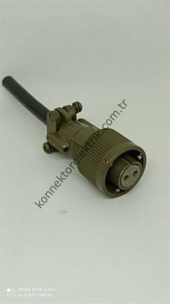 KUKDONG KDB06E 12S-3S 2 Pin Metal Kasa Bayonet Kablo Tipi Dişi Askeri Konnektör