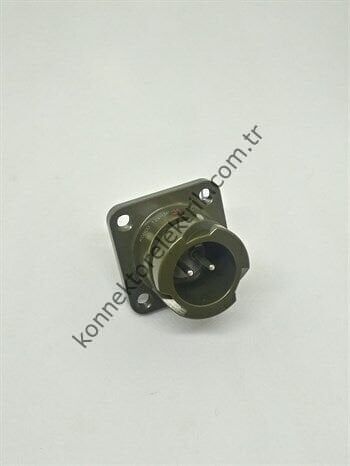 KUKDONG KDB02E 12S-3P 2 Pin Metal Kasa Bayonet Panel Tipi Askeri Konnektör