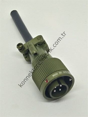 KUKDONG KDB06E 12SA-10P 4 Pin Metal Kasa Bayonet Kablo Tipi Erkek Askeri Konnektör