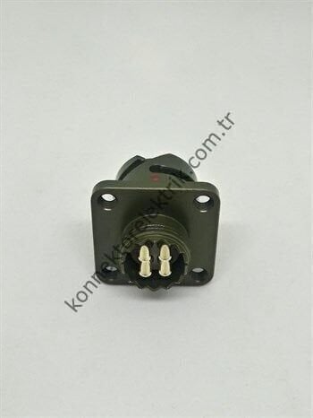 KUKDONG KDB02E 12SA-10S 4 Pin Metal Kasa Bayonet Panel Tipi Askeri Konnektör