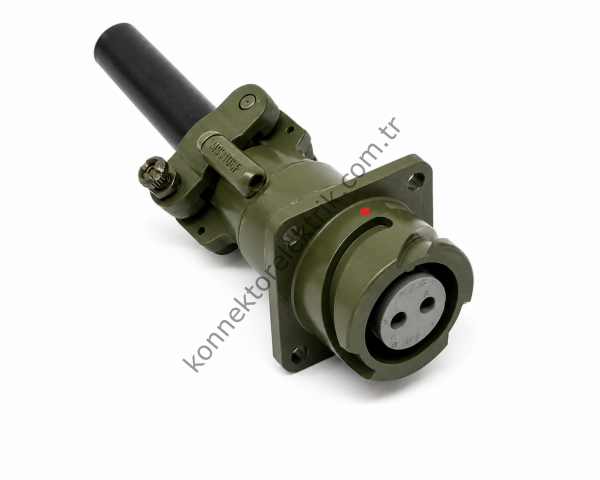 KUKDONG KDB00E 14S-9S 2 Pin Metal Kasa Bayonet Karşıt Kablo Tipi Dişi Askeri Konnektör