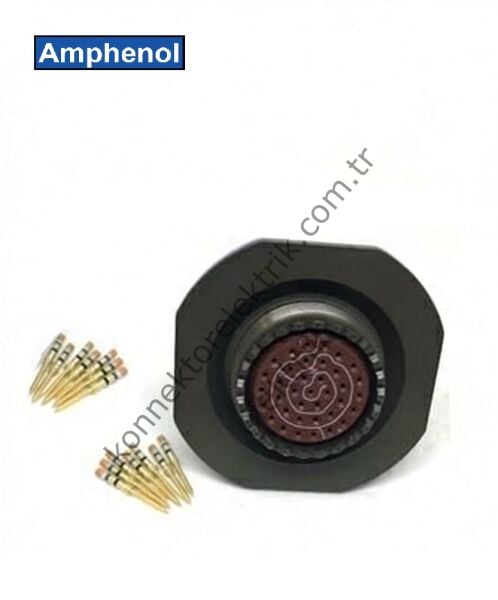 AMPHENOL D38999/24WD35PN (MIL-DTL) 37 Pinli Panel Tipi Erkek Askeri Konnektör