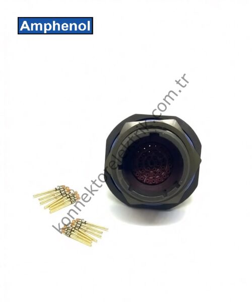 AMPHENOL D38999/24WD35PN (MIL-DTL) 37 Pin Panel Tipi Erkek Askeri Konnektör