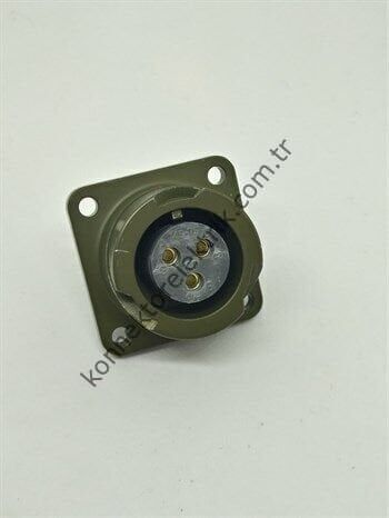 HZ CONNECTORS KDB02E 14S-7S 3 Pin Metal Kasa Bayonet Panel Tipi Dişi Askeri Konnektör