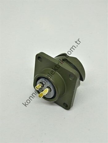 HZ CONNECTORS KDB02E 14S-7S 3 Pin Metal Kasa Bayonet Panel Tipi Dişi Askeri Konnektör