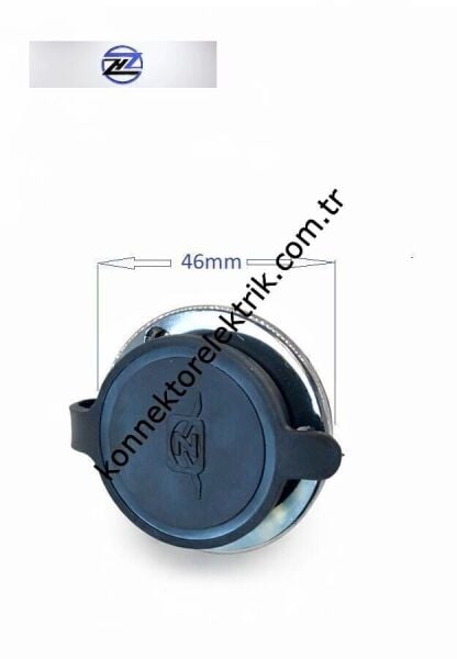 HZ CONNECTORS GX30 30M-10E Yuvarlak Flanş 10 Pin Metal Kasa Panel Tipi Erkek Mike (Mayk) Konnektör
