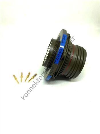 AMPHENOL D38999/24WF32PN (MIL-DTL) 32 Pinli Panel Tipi Erkek Askeri Konnektör