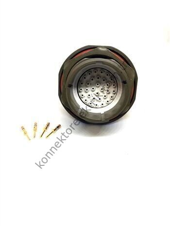 AMPHENOL D38999/24WF32PN (MIL-DTL) 32 Pinli Panel Tipi Erkek Askeri Konnektör